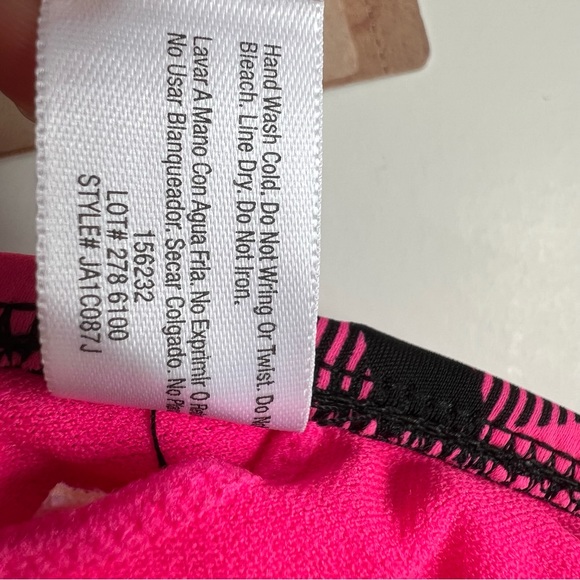 Arizona TWO PIECE Black & Pink Checkered Swimwear - Picture 10 of 11